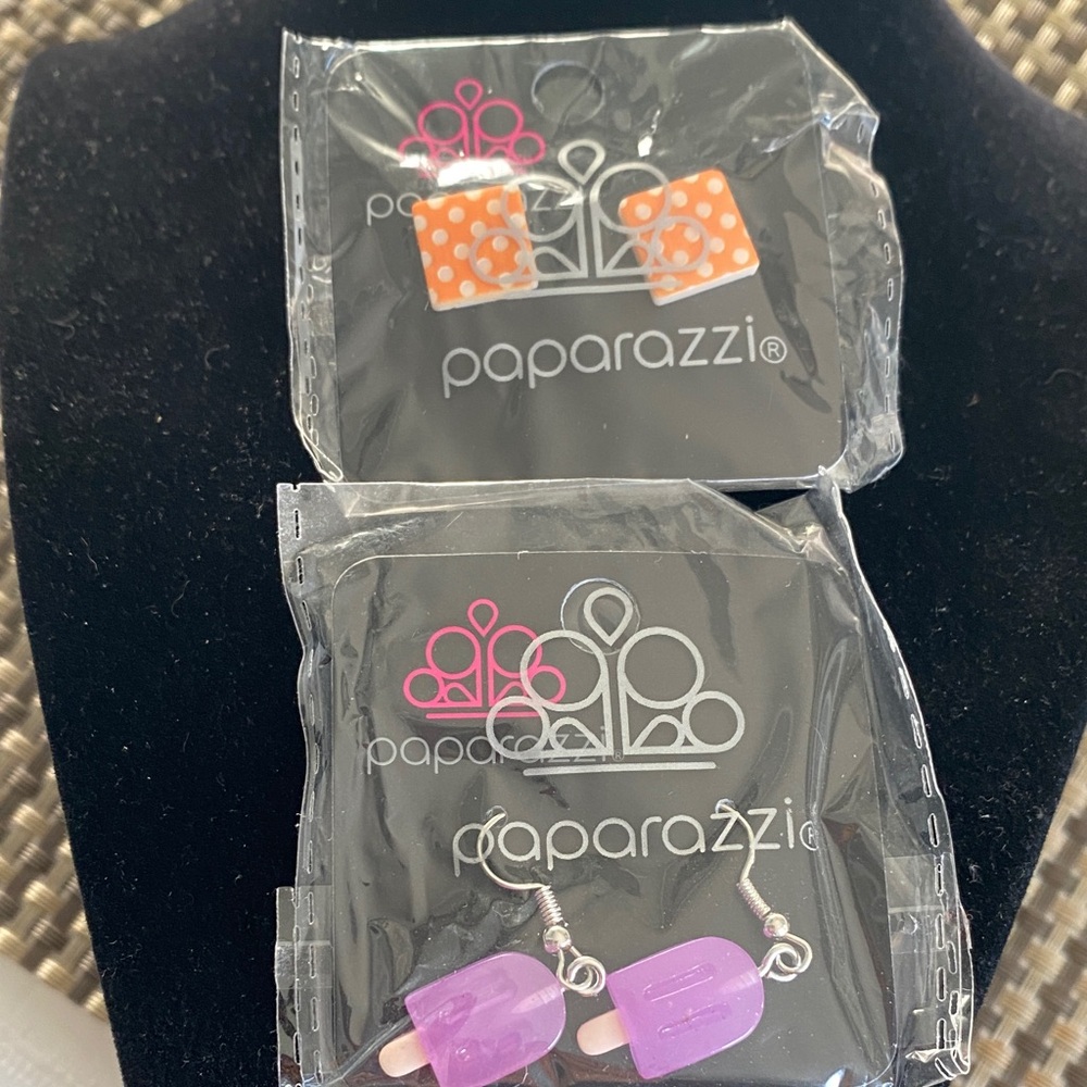 paparazzi Purple Ice Pop Dangle Earrings